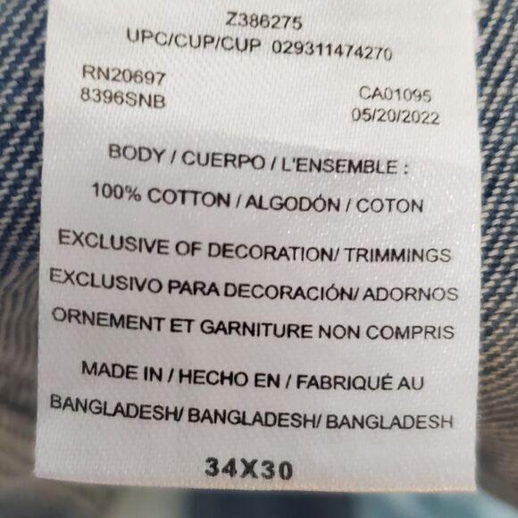 Dickies Bib Coveralls 34x30 Blue Denim Work Farm Carpenter Unisex Groover Rave - Picture 3 of 11